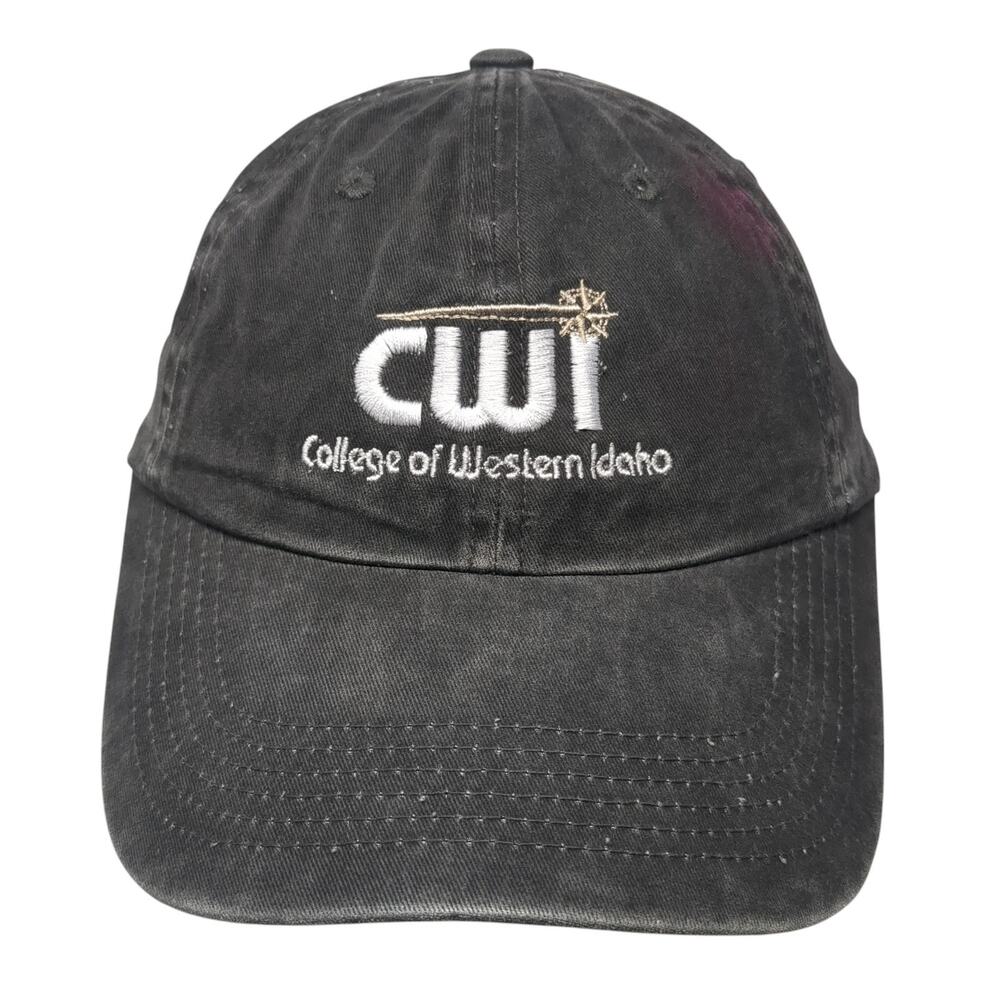 Cwi College Of Western Idaho Slideback Hat Gray One Size Mathematics